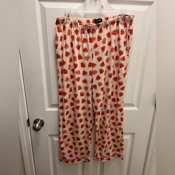 Kate Spade Woman’s Pajamas SZ L Pink Watermelon Print 2 pcs Set Soft Sleepwear - Picture 3 of 5